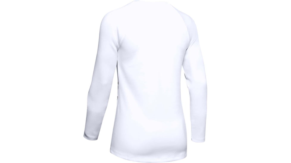 Under Armour UA ColdGear Armour Long Sleeve Shirt - Womens, White, X-Large, 1344531100XL