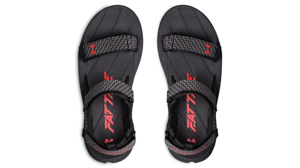 Under Armour UA Fat Tire Sandal - Mens, Anthracite/Zinc Gray/Pierce, 13, 1293328-100-13