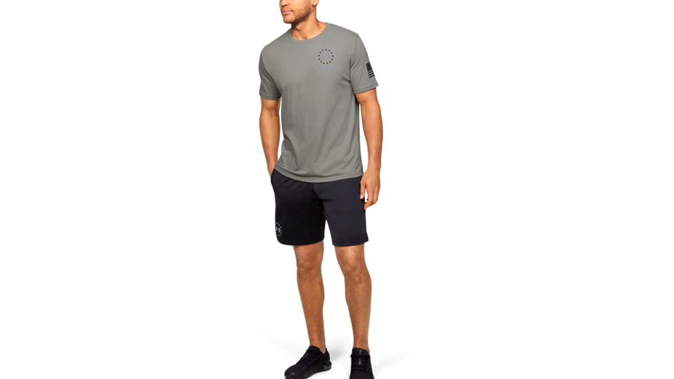Under Armour UA Freedom By Land T-Shirt - Mens, Gravity Green, 2X-Large, 13521563882X