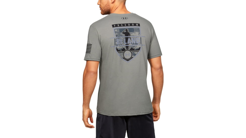 Under Armour UA Freedom By Land T-Shirt - Mens, Gravity Green, 2X-Large, 13521563882X