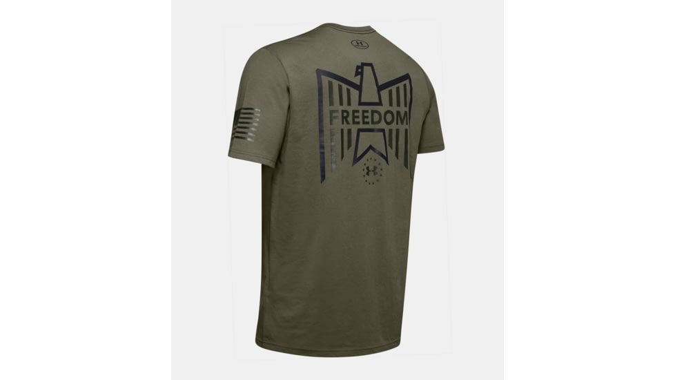 Under Armour UA Freedom Eagle T-Shirt - Mens, Large, Marine OD Green, 1343545390LG