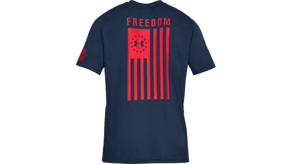 Under Armour UA Freedom Flag T-Shirt - Mens, Academy/Red, 2X-Large, 13333504092X