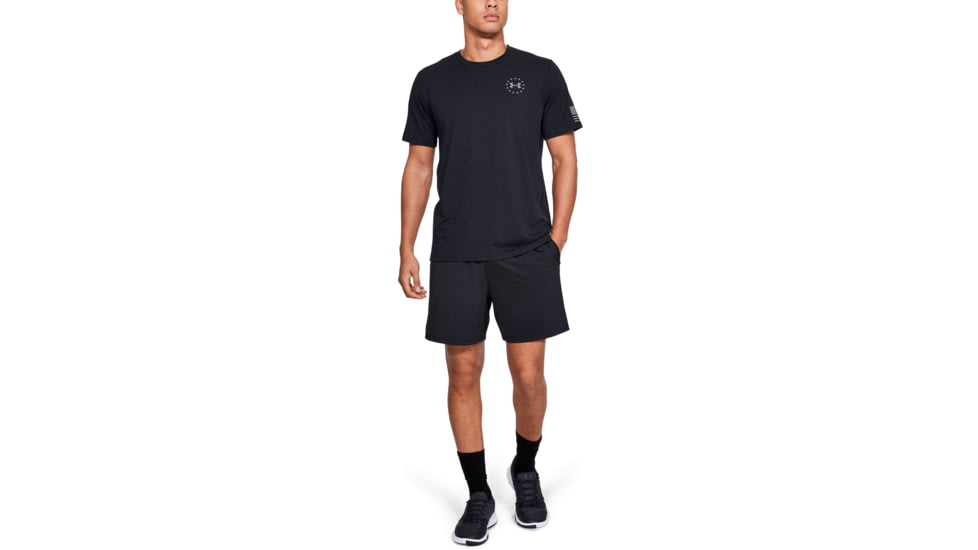 Under Armour UA Freedom Flag T-Shirt - Mens, Black/Steel, 2X-Large, 13333500022X