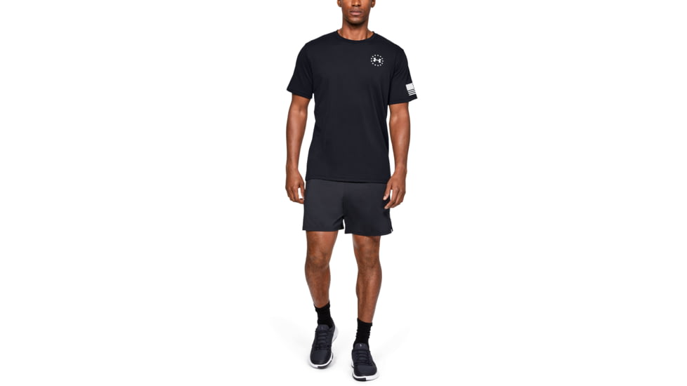 Under Armour UA Freedom Flag T-Shirt - Mens, Black, Medium, 1333350001MD