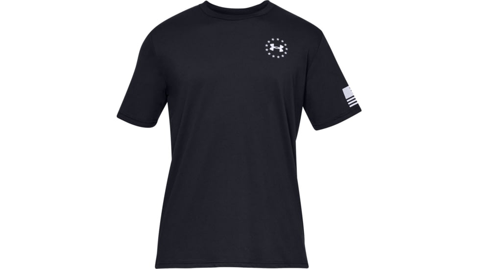 Under Armour UA Freedom Flag T-Shirt - Mens, Black, Medium, 1333350001MD