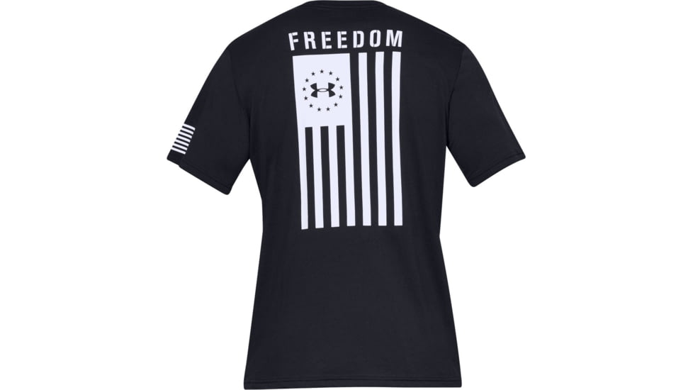 Under Armour UA Freedom Flag T-Shirt - Mens, Black, Medium, 1333350001MD