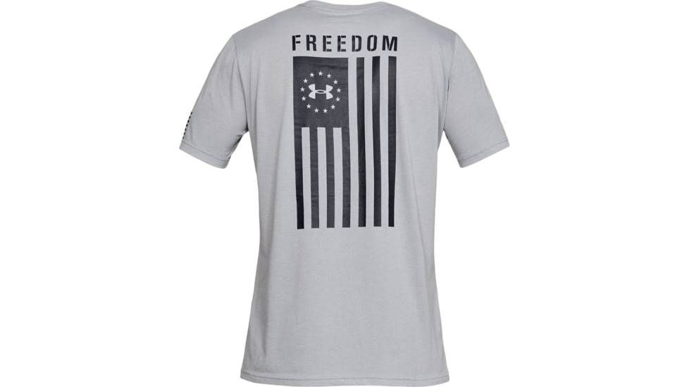 Under Armour UA Freedom Flag T-Shirt - Mens, Steel Medium Heather, 3X-Large, 13333500353XL