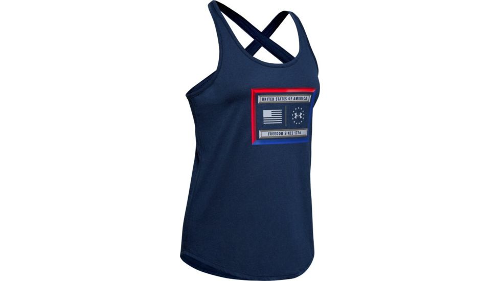 Under Armour UA Freedom Lock Up Tank - Womens, Large, 1352146408LG