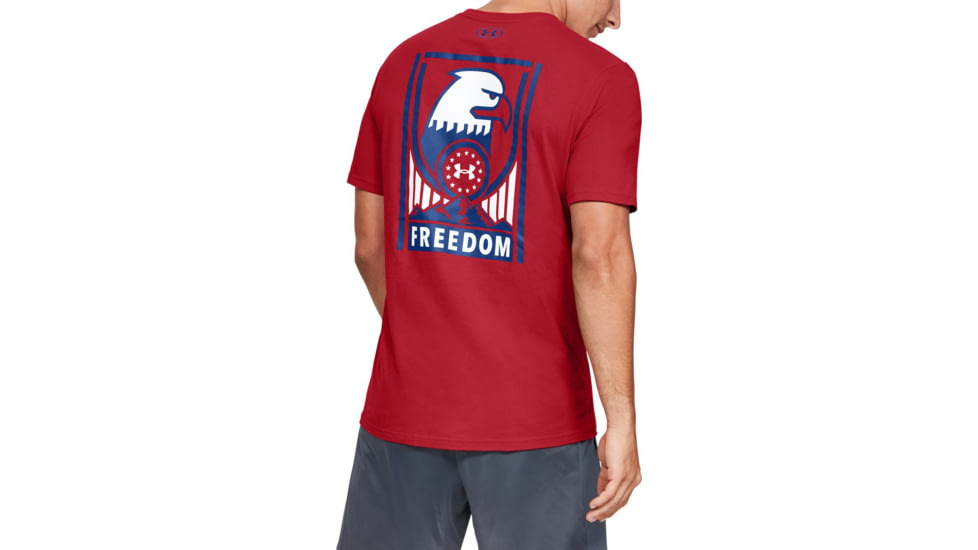 Under Armour UA Freedom Sentinel T-Shirt - Mens, Red, Small, 1352152601SM
