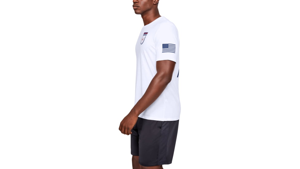 Under Armour UA Freedom Sentinel T-Shirt - Mens, White, Small, 1352152100SM