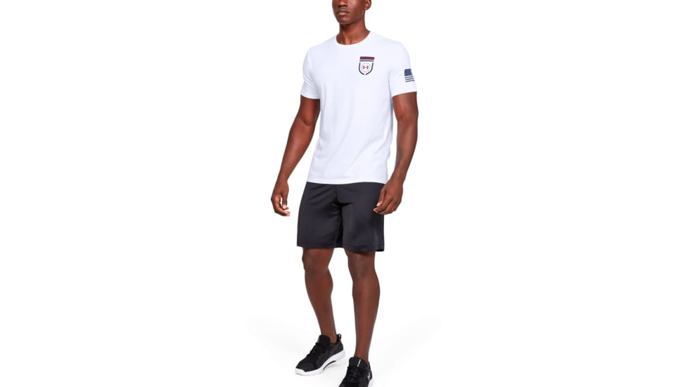 Under Armour UA Freedom Sentinel T-Shirt - Mens, White, Small, 1352152100SM
