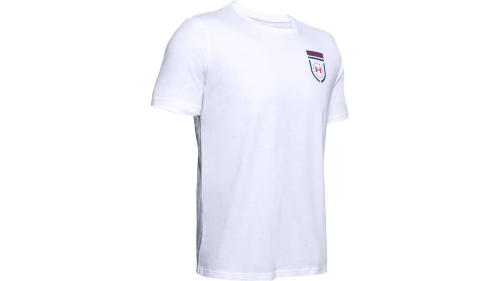 Under Armour UA Freedom Sentinel T-Shirt - Mens, White, Small, 1352152100SM