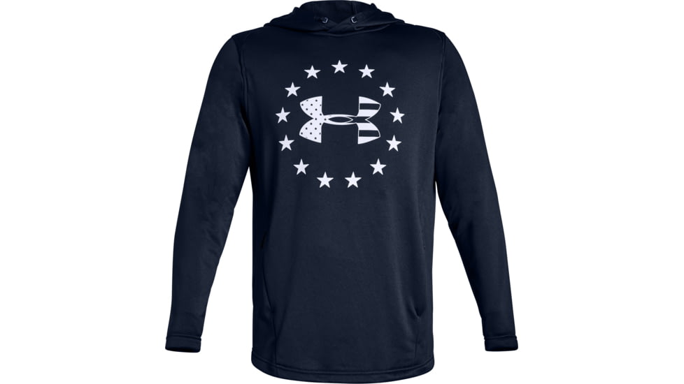 Under Armour UA Freedom Tech Terry Hoodie - Mens, Academy/Steel, 3X-Large, 13231054093XL
