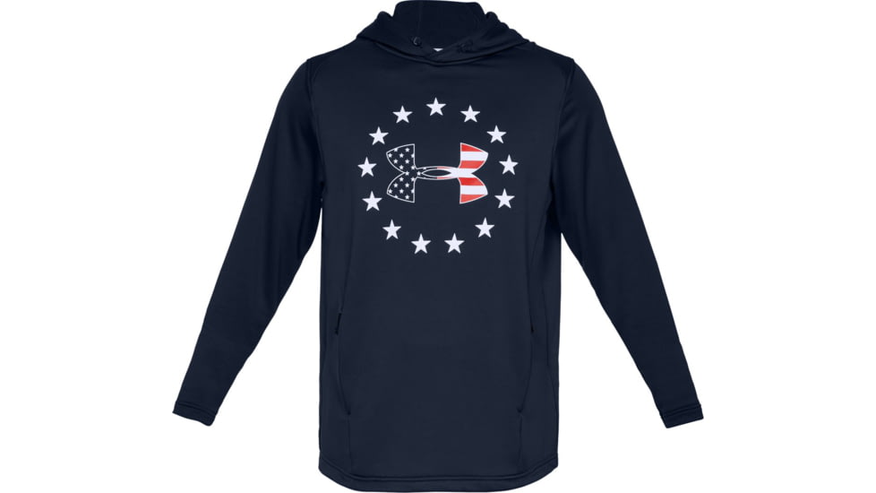 Under Armour UA Freedom Tech Terry Hoodie - Mens, Academy, Large, 1323105408LG