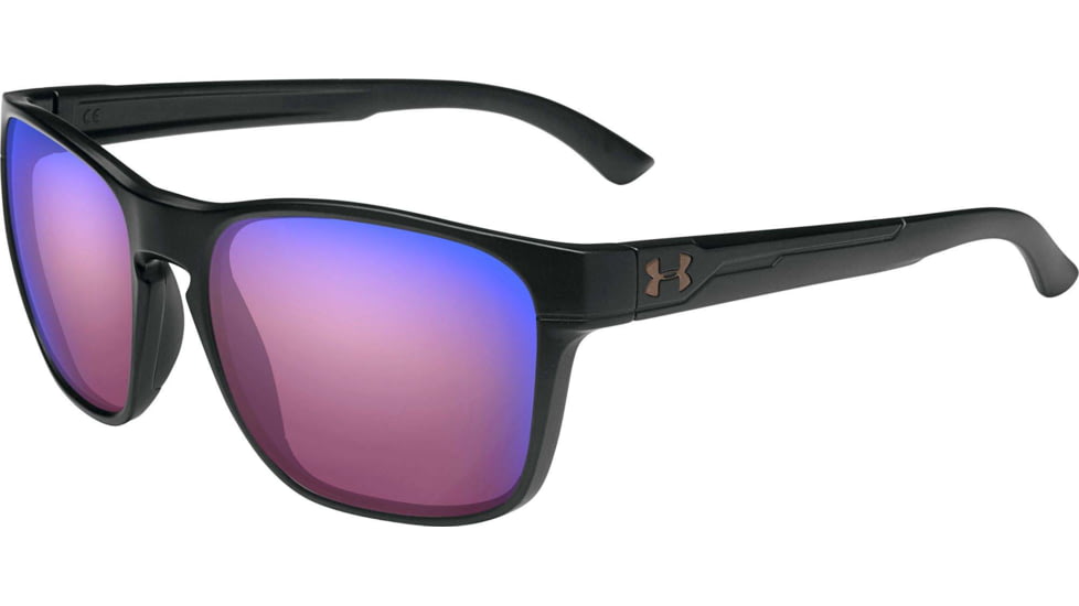 Under Armour UA Glimpse Sunglasses, Golf Tuned Lenses, Satin Black, One Size Fits Most, UA8650111-010174