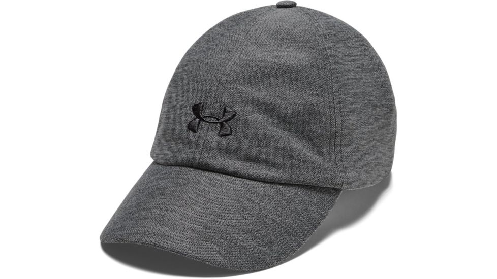 Under Armour UA Heathered Play Up Cap - Womens, One Size Fits All, Jet Gray, 1353506010OSFA