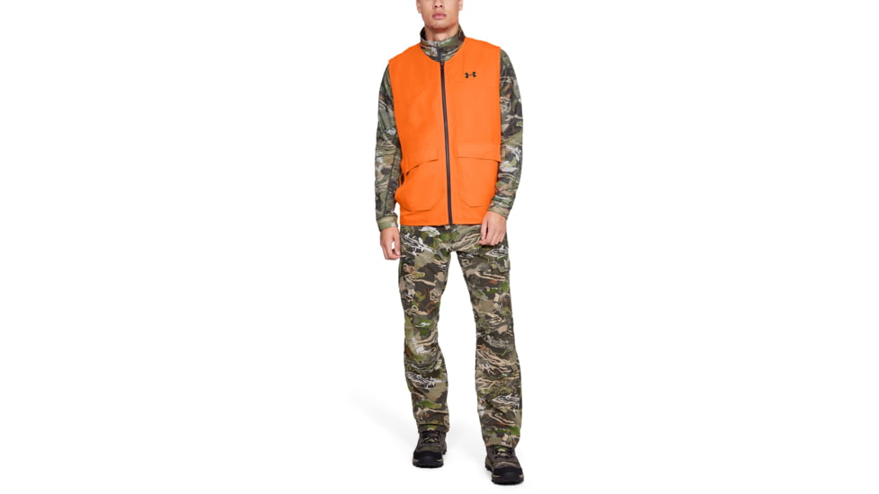Under Armour UA Hunt Blaze Vest - Mens, Blaze Orange, Small, 1316737825SM