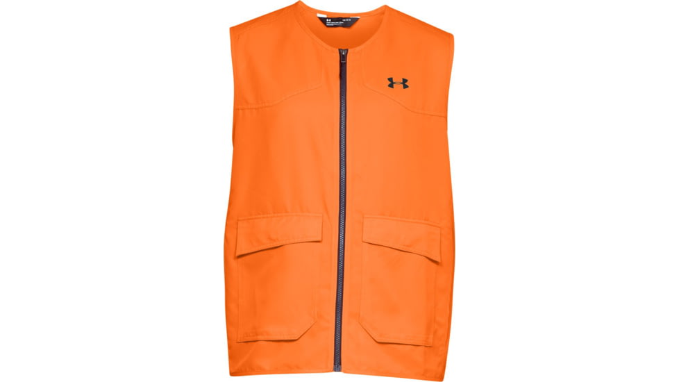 Under Armour UA Hunt Blaze Vest - Mens, Blaze Orange, Small, 1316737825SM