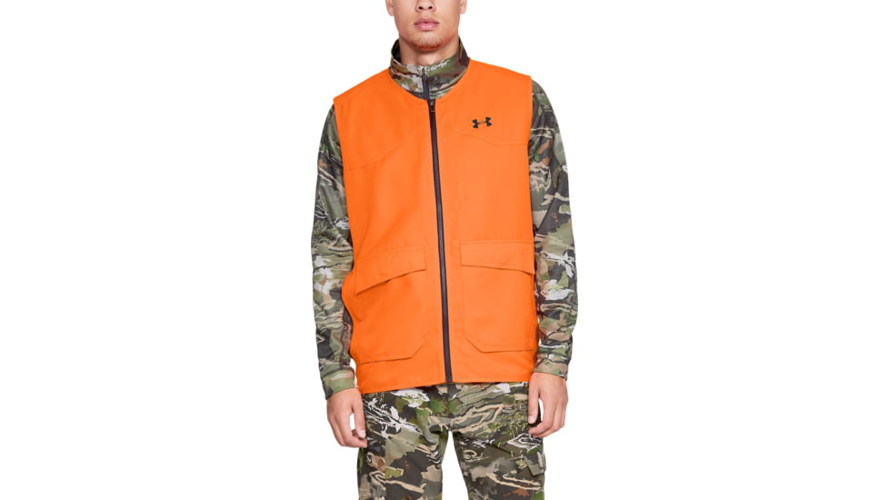 Under Armour UA Hunt Blaze Vest - Mens, Blaze Orange, Small, 1316737825SM