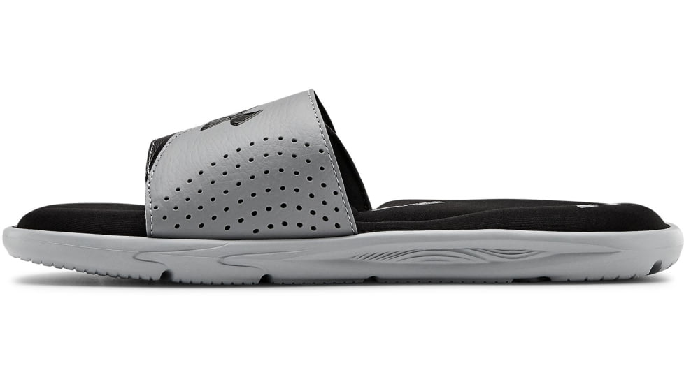 Under Armour UA Ignite VI Slide Sandal - Mens, Black/Gray, 10, 302271100210