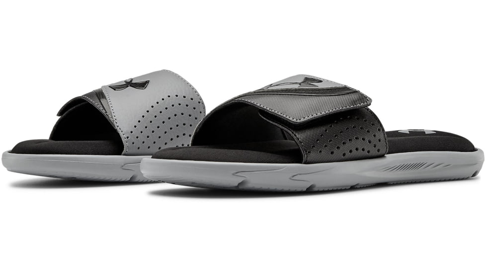 Under Armour UA Ignite VI Slide Sandal - Mens, Black/Gray, 10, 302271100210