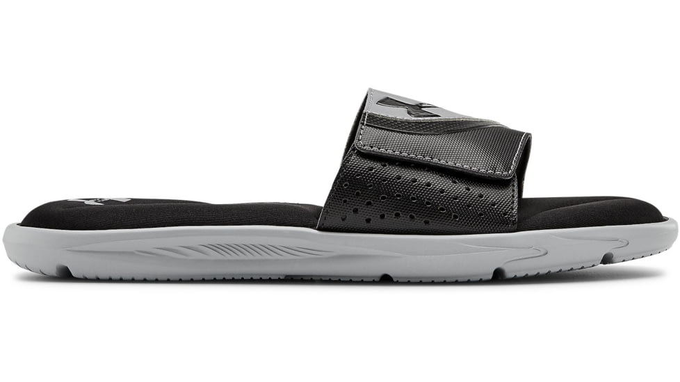 Under Armour UA Ignite VI Slide Sandal - Mens, Black/Gray, 10, 302271100210