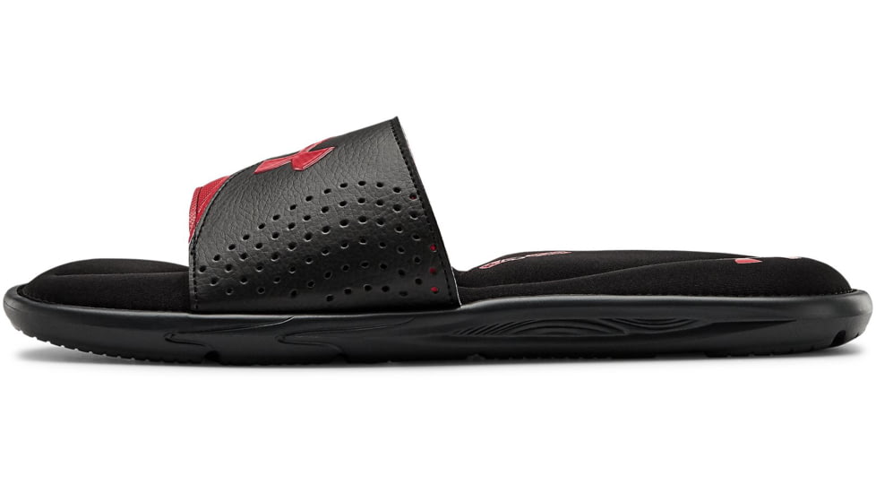 Under Armour UA Ignite VI Slide Sandal - Mens, Black/Red, 11, 302271100111
