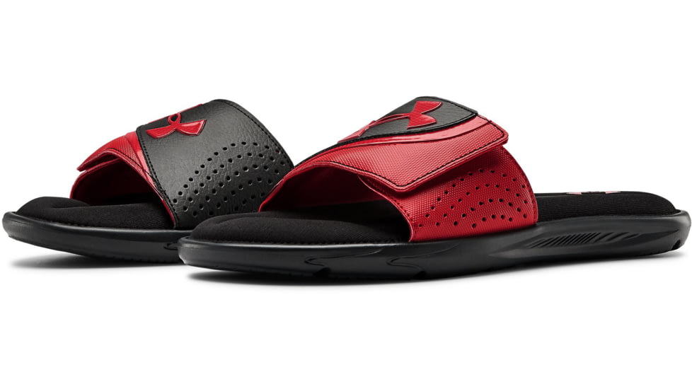 Under Armour UA Ignite VI Slide Sandal - Mens, Black/Red, 11, 302271100111