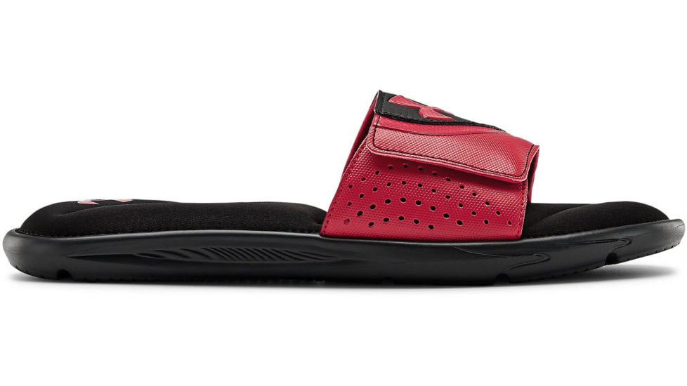 Under Armour UA Ignite VI Slide Sandal - Mens, Black/Red, 11, 302271100111