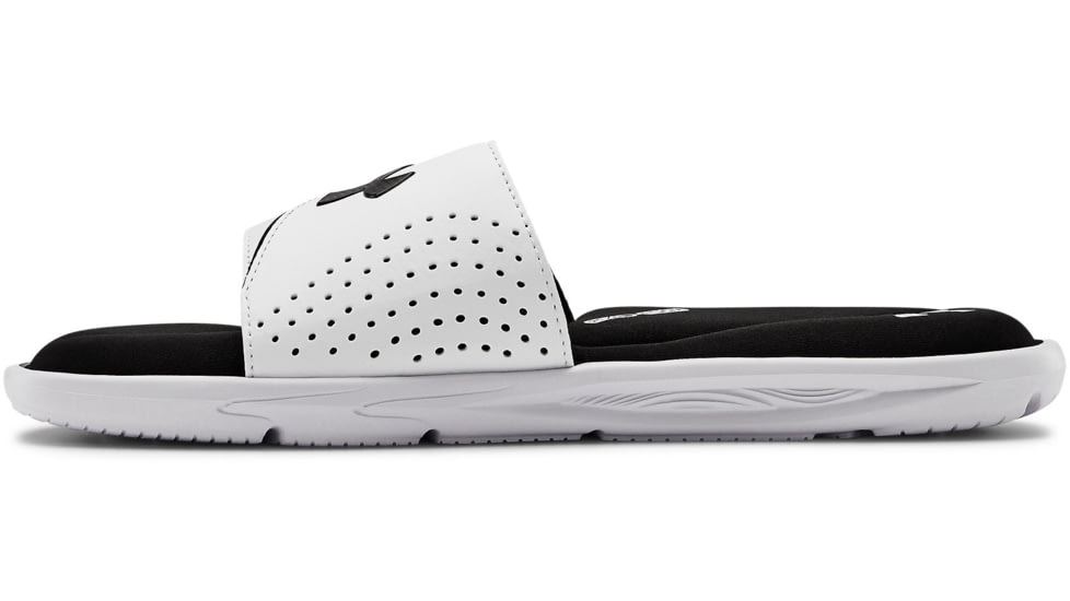 Under Armour UA Ignite VI Slide Sandal - Mens, White/Black, 10, 302271110010