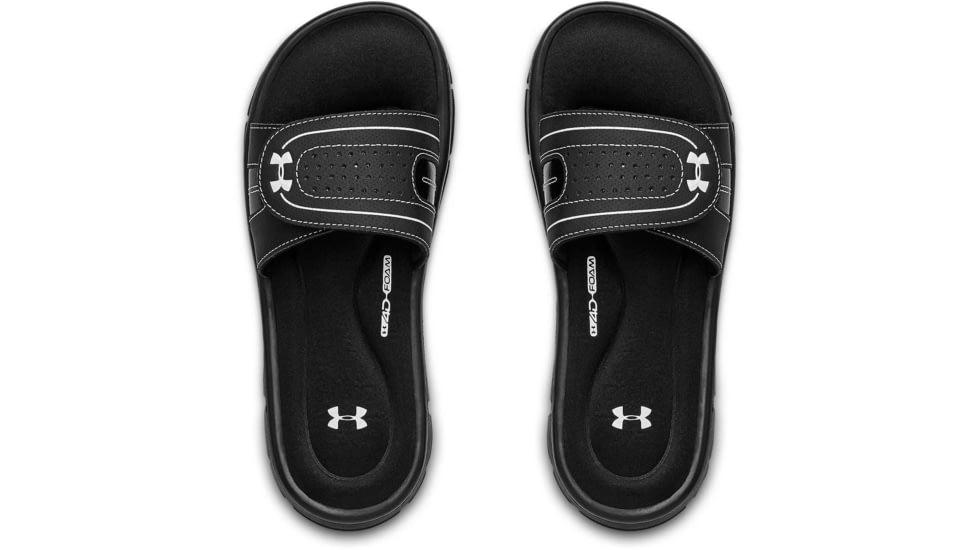 Under Armour UA Ignite VIII Slide Sandal - Womens, Black, 7, 12873190017