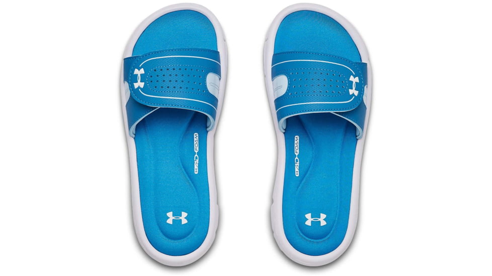 Under Armour UA Ignite VIII Slide Sandal - Womens, Ether Blue, 10, 128731930210