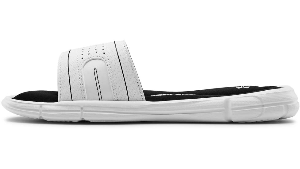 Under Armour UA Ignite VIII Slide Sandal - Womens, White, 10, 128731910010