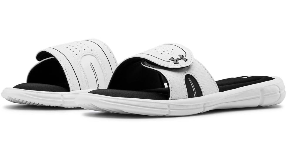 Under Armour UA Ignite VIII Slide Sandal - Womens, White, 10, 128731910010