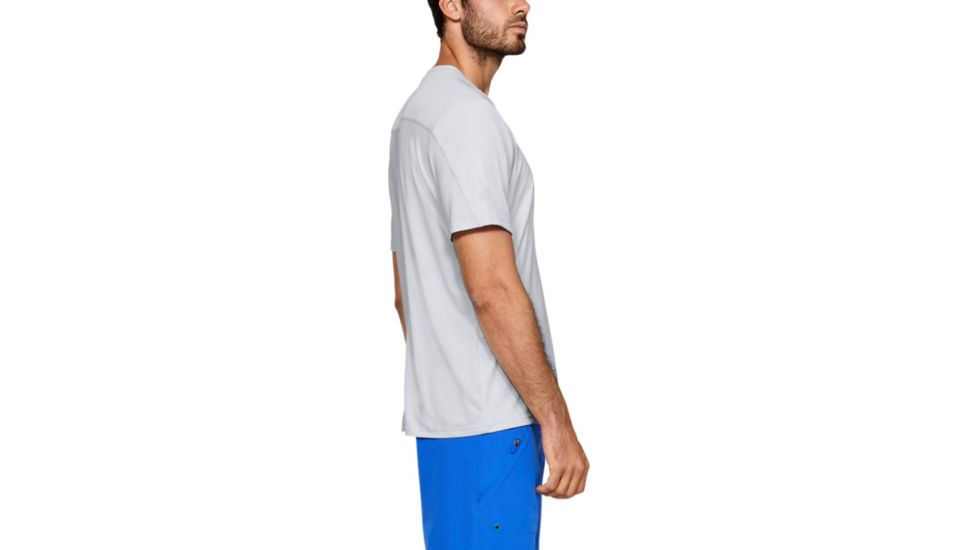 Under Armour UA Iso-Chill Stacked Short Sleeve T-Shirt - Mens, 2XL, Halo, 13538970142X