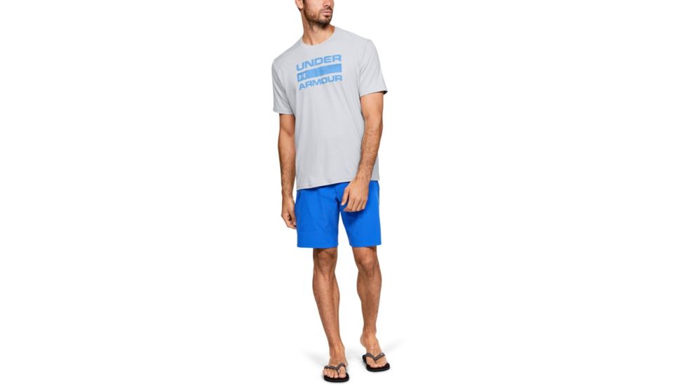 Under Armour IsoChill Stacked Short Sleeve T-Shirt - Men's, Halo Gray, 2X-Large, 13538970142X