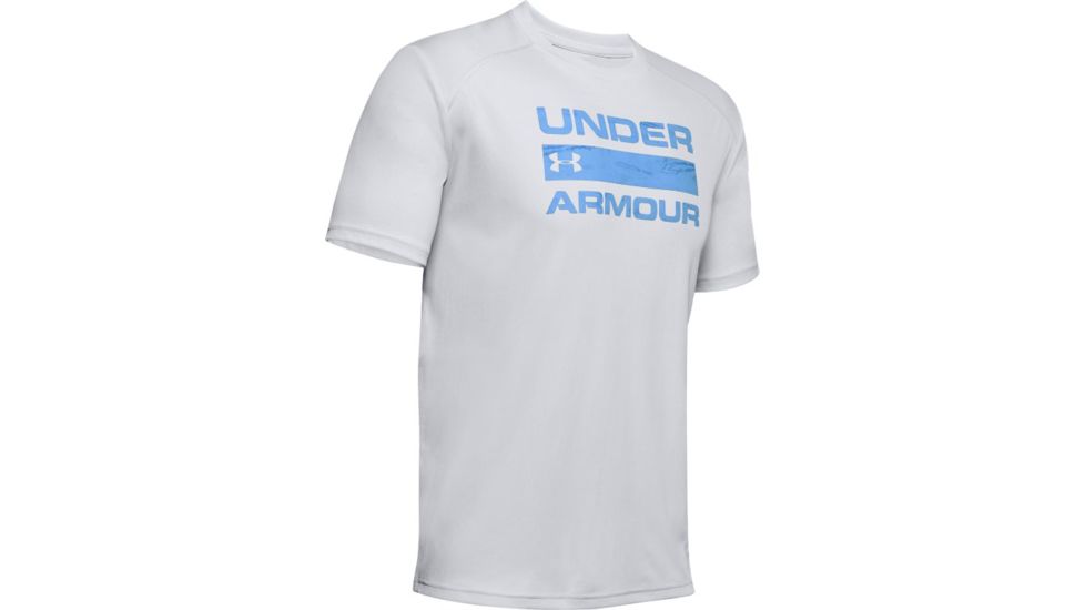 Under Armour UA Iso-Chill Stacked Short Sleeve T-Shirt - Mens, 2XL, Halo, 13538970142X