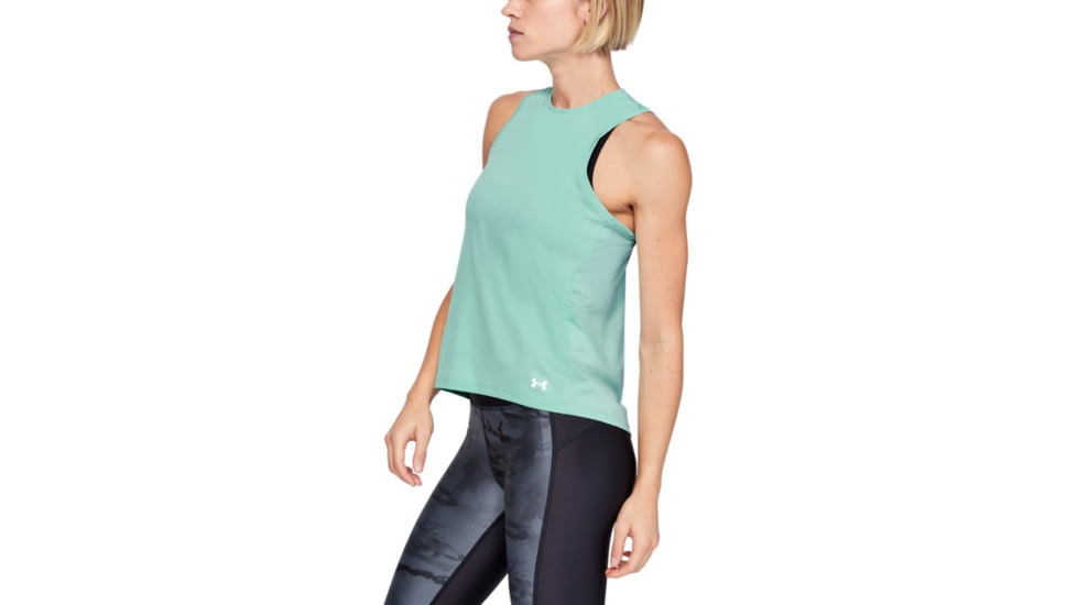 Under Armour UA Iso-Chill Tank - Womens, Extra Small, Aqua Float, 1351135791XS