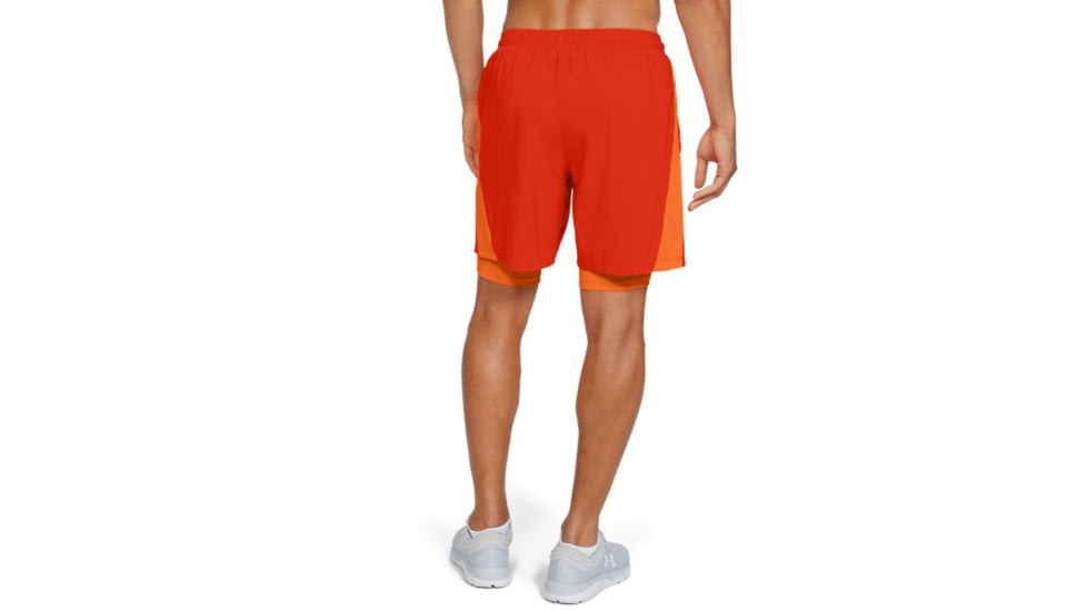 Under Armour UA Launch SW 2-in-1 Running Shorts - Mens, 2XL, Ultra Orange, 13265768562X