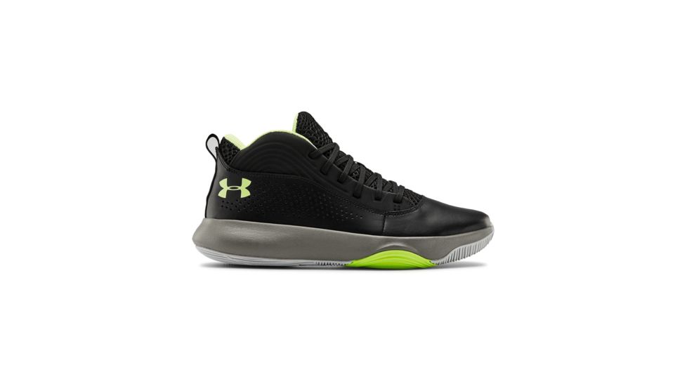 Under Armour UA Lockdown 4 Basketball Shoes - Mens, 10, Black/Yellow, 302205200710