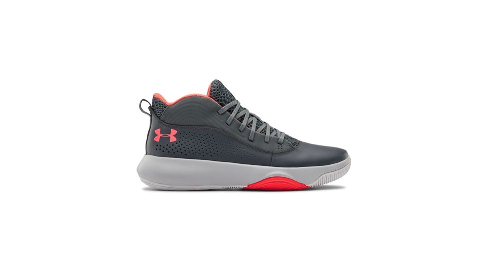 Under Armour UA Lockdown 4 Basketball Shoes - Mens, 10, Pitch Gray, 302205210210