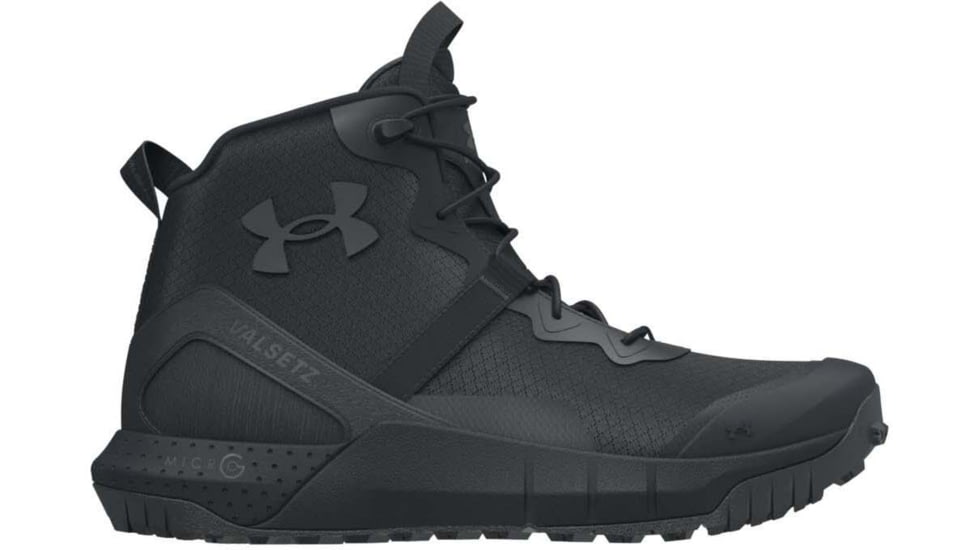 Under Armour UA Micro G Valsetz Zip Mid Tactical Boot - Men's, Black, 10.5, 302374700110.5