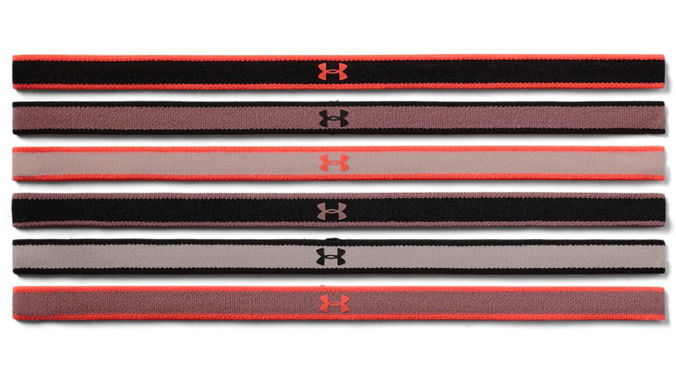 Under Armour UA Mini Headband 6-Pack, Hushed Pink, One Size Fits All, 1286016662OSFA