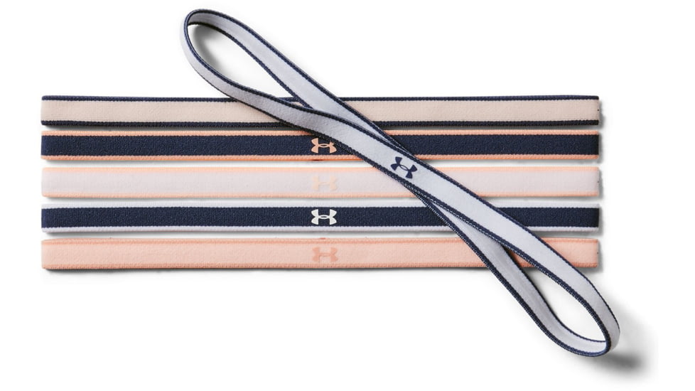 Under Armour UA Mini Headband 6-Pack, Peach Frost, One Size Fits All, 1286016845OSFA