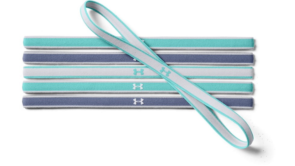 Under Armour UA Mini Headband 6-Pack, Radial Turquoise, One Size Fits All, 1286016482OSFA