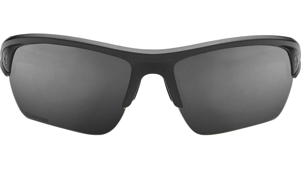 Under Armour UA Octane Sunglasses, Graphite Polarized Mirror Lens, Satin Black, One Size Fits Most, UA8640094-010118