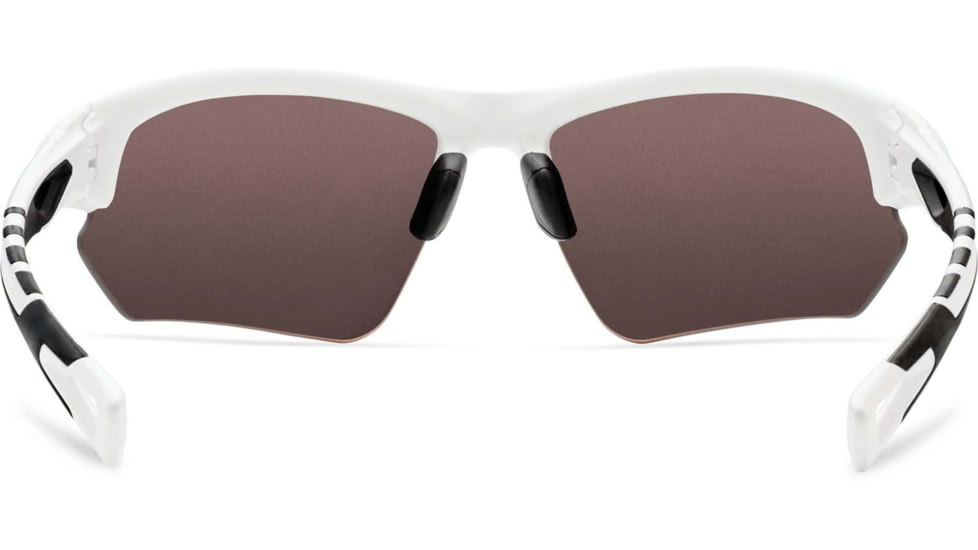 Under Armour UA Octane Sunglasses, Tuned Baseball Blue Lens, Satin White/Black, One Size Fits Most, UA8650094-110164