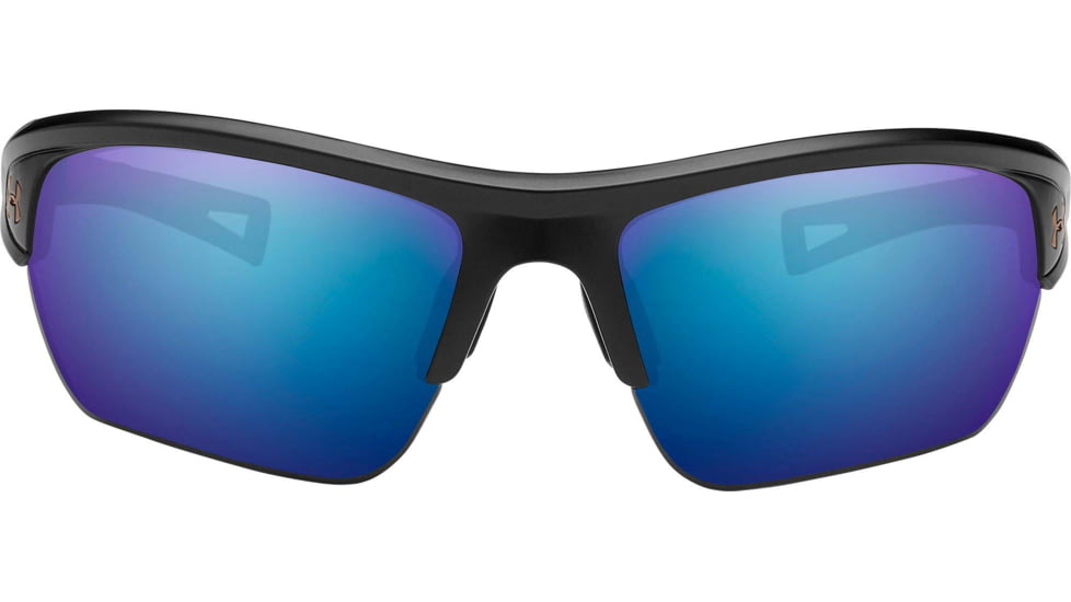 Under Armour UA Octane Sunglasses, Tuned Offshore Polarized Lens, Satin Black, One Size Fits Most, UA8650094-010167