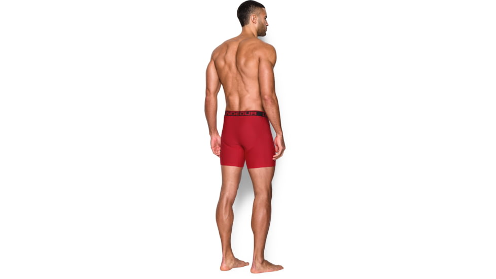Under Armour UA Original Series 6in Boxerjock 2-Pack - Mens, Black/Red, Small, 1282508003SM