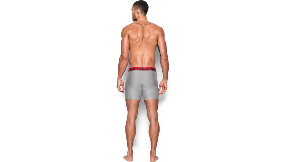 Under Armour UA Original Series 6in Boxerjock - Mens, True Gray Heather, Medium, 1277238025MD